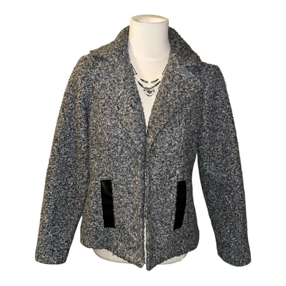 NYCC Women's Gray Boucle Jacket, Size Small, Polyester - Picture 1 of 13
